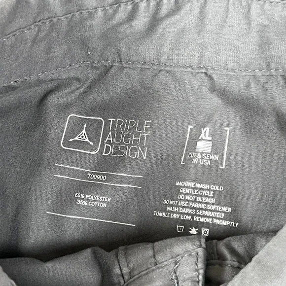 Triple Aught Design Tradecraft Shirt Mens XL Gray Button Up Tactical Utility - Picture 3 of 9
